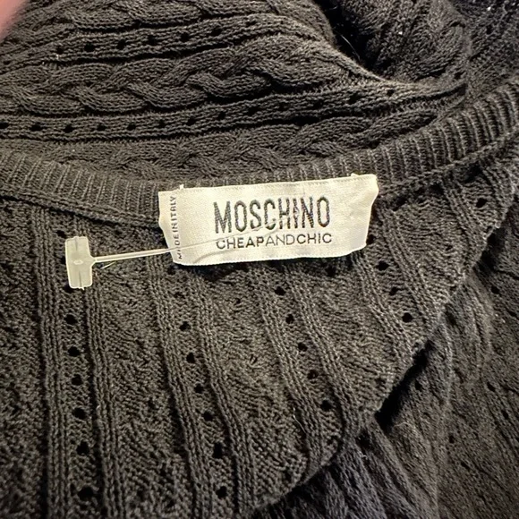 Moschino Cheap and Chic Black Knit Dress 4 - Picture 5 of 5